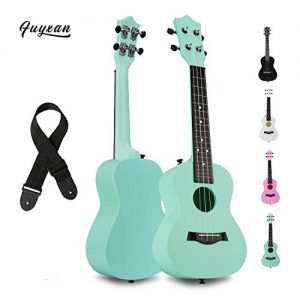 FUYXAN Concert Ukulele with Accessories Nylon Strings Strap