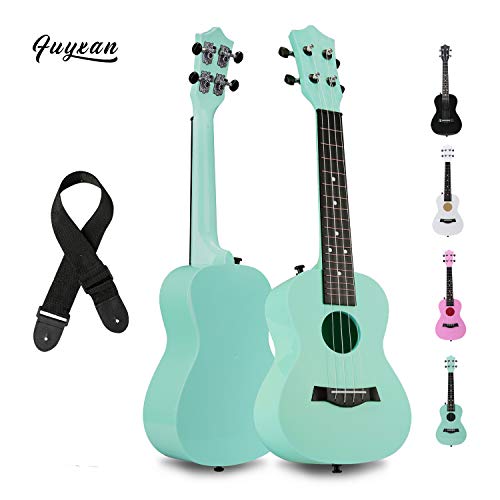 FUYXAN Concert Ukulele with Accessories Nylon Strings Strap
