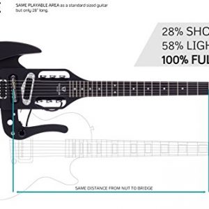 Traveler Guitar 6 String Pro-Series Mod-X (Matte Black), Right - Image 3