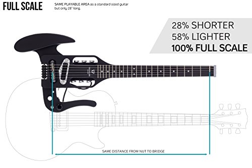 Traveler Guitar 6 String Pro-Series Mod-X (Matte Black), Right