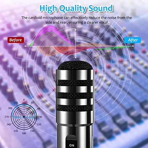 Recording Microphone, EIVOTOR 3.5mm Condenser Microphone Plug and Play