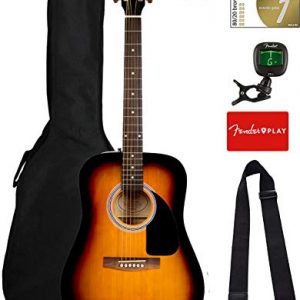 Fender FA-115 Dreadnought Acoustic Guitar - Sunburst Bundle with Gig Bag