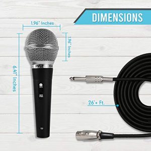 Pyle 3 Piece Professional Dynamic Microphone Kit Cardioid Unidirectional Vocal - Image 2