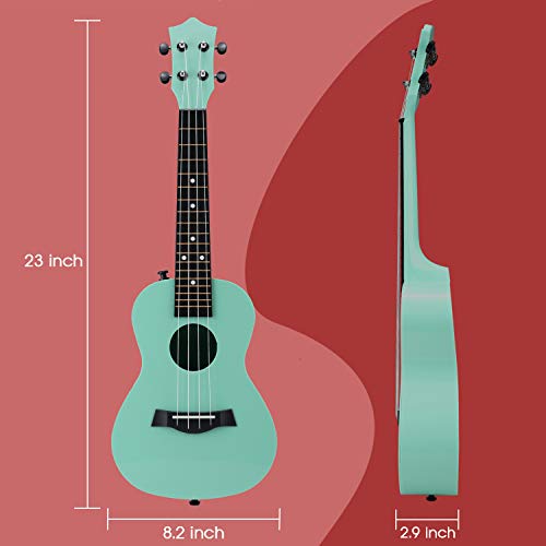 FUYXAN Concert Ukulele with Accessories Nylon Strings Strap