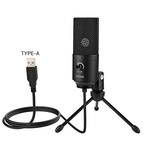 Metal Condenser USB Microphone - Crisp Sound, Effortless Recording