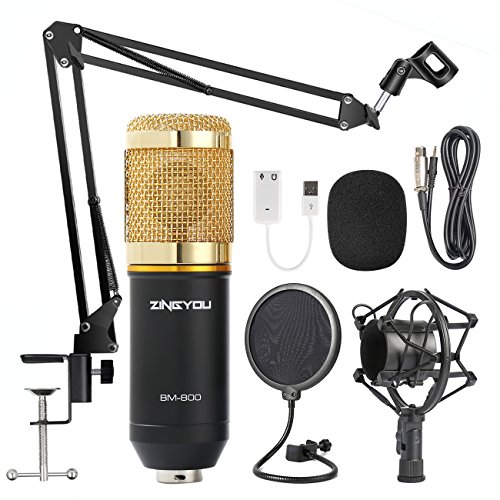Professional-grade studio microphone kit with essential accessories for crystal-clear recordings