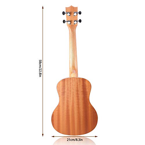 Hricane Concert Ukulele 23 inch UKS-2, 4 Strings Ukeleles For Beginners