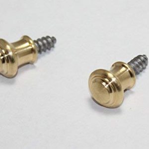 Piano Desk Knobs Tiered Solid Brass with Metal Wood Screws