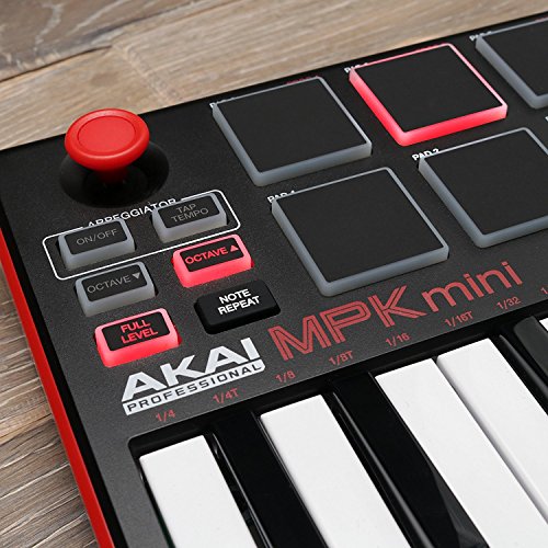 Akai Professional MPK Mini MKII | 25-Key Ultra-Portable USB MIDI Drum Pad