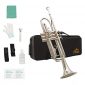 Eastrock Trumpet Brass Standard Bb Trumpet Set,Student Beginner with Hard Case