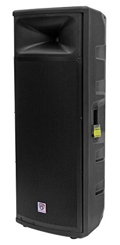 Rockville Pair Dual 15" 2000w Powered DJ Speaker System w/Bluetooth+Mic