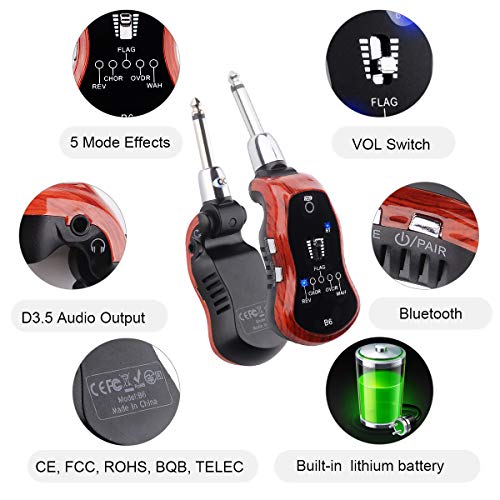 Kithouse B6 Guitar Headphone Amp Mini Plug Guitar Amplifier Bluetooth