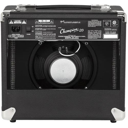 Fender Champion 20 Guitar Amplifier with 8" Speaker - With Fender COVER