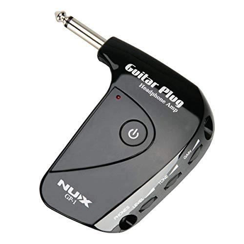 NUX GP-1 Classic Rock Guitar Plug Headphone Amp – Portable and Powerful Distortion for Practice and Jamming
