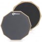 Double Sided Drum Pad 12 inches - Silent Drum Practice Pad