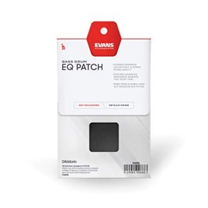 Evans Double Pedal Black Nylon Bass Drum Patch - Protects and Strengthens - Image 3