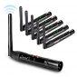 Donner 6pcs Black Metal Dfi DJ 2.4G Wireless 5 Receiver & 1 Transmitter Lighting