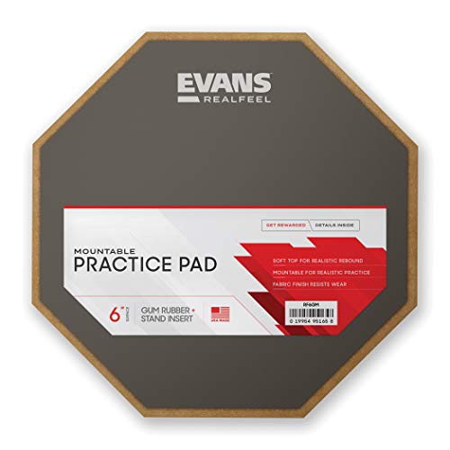 6" Single Sided Practice Pad with Gum Rubber Surface