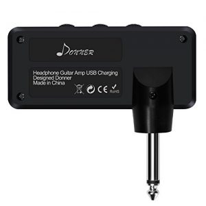 Donner Heavy Rock Headphone Guitar AMP – Portable, Rechargeable Pocket FX Mini Amp with Chorus for Guitarists - Image 3
