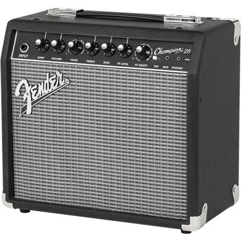 Fender Champion 20 Guitar Amplifier with 8" Speaker - With Fender COVER