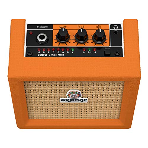 Orange Crush Mini Guitar Combo Amplifier Bundle with Power Supply