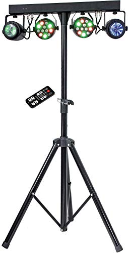 Complete Professional 4-Par 4-in-1 Stage LED Lights DJ Band