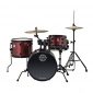 Ludwig Questlove Pocket Kit 4-piece Drum Set-Red Wine Sparkle Finish