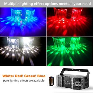 BSYUN Stage Lights Sound Activated RGBW LED DJ Lights Mixed Beam Lights - Image 2