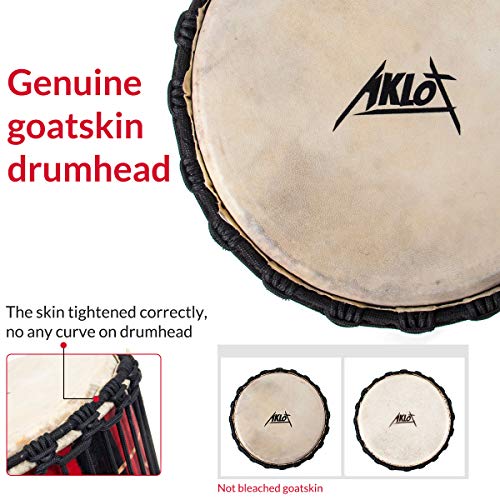 African Drum, Hand-Carved Bongo Congo Djembe Drum