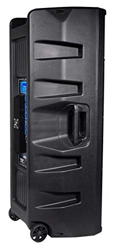 Rockville Pair Dual 15" 2000w Powered DJ Speaker System w/Bluetooth+Mic