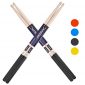 Premium 5A Maple Drum Sticks in Black Color - Set of 4, Ideal for Drummers of All Levels