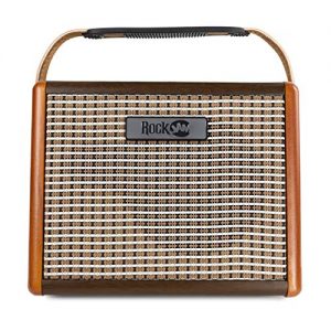 RockJam Bluetooth Portable Guitar Amplifier – 15W Rechargeable Amp with Bluetooth, Mic Input, and Retro Style - Image 3