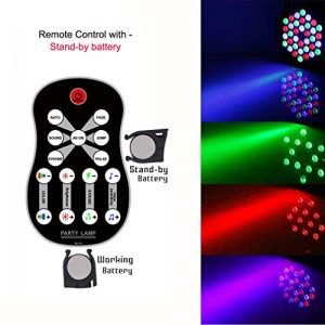 LED UP Lights,KisMee Stage Lights 36 x 1W RGB Sound Activated DJ Disco - Image 2
