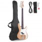 Glarry Electric Bass Guitar Full Size 4 String Rosewood Basswood Fire Style