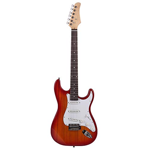 ZTDM 39" Rosewood Fingerboard Electric Guitar – Perfect for Beginners and Hobbyists | Sundown Pink with Gigbag & Accessories