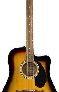 Fender FA-125CE Dreadnought Cutaway Acoustic-Electric Guitar - Image 3