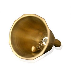 Hand Bell, Uspacific Metal Held Dinner Bell Brass Jingle Call - Image 6