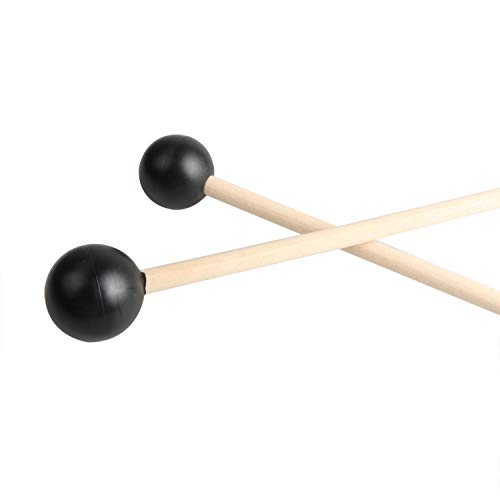 UNIME 2 Pairs Keyboard Marimba Mallets Wood Handle