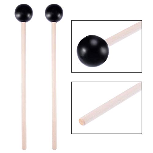Yarn Head Marimba Mallets and 1 Pair Rubber Mallets Sticks