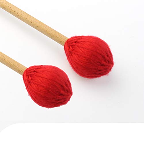 Hard Yarn Head Keyboard Marimba Mallets with Maple Handles