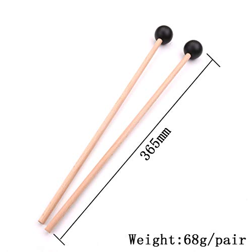 Almencla 2Pcs Marimba Timpani Mallets Rods