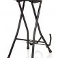 Gator Frameworks Foldable Guitar Stool with Padded Seat and Rear Mounted Guitar Hanger; (GFW-GTRSTOOL)