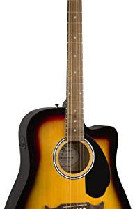 Fender FA-125CE Dreadnought Cutaway Acoustic-Electric Guitar - Image 6