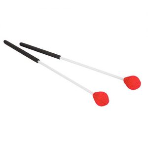 Wool Head Keyboard Marimba Mallets with Rubber Fiberglass Handles - Image 7