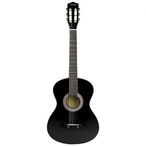 Martin Smith 38 Inch Acoustic Guitar, Black, With Case - Image 6