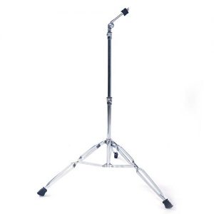 Height-Adjustable Silver Cymbal Stand - Drum Hardware Percussion Mount Holder Gear Set - Image 6