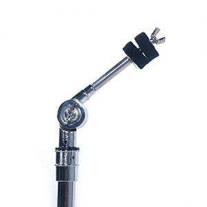 Height-Adjustable Silver Cymbal Stand - Drum Hardware Percussion Mount Holder Gear Set - Image 9