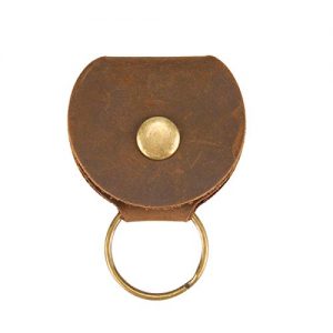 Epessa Leather Guitar Pick Holder Case key Chain/Full Grain - Image 3