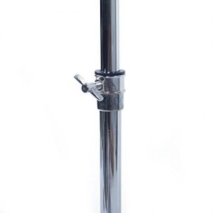 Height-Adjustable Silver Cymbal Stand - Drum Hardware Percussion Mount Holder Gear Set - Image 8