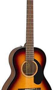 Solid Top Parlor Size Acoustic Guitar Bundle with Gig Bag - Image 5